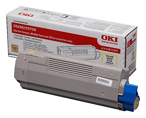Toner Jaune Oki C5500 pour corriger les couleurs ternes 43872305