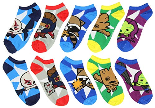 Marvel Guardians of the Galaxy Kawaii Characters No-Show Socks 5 pair