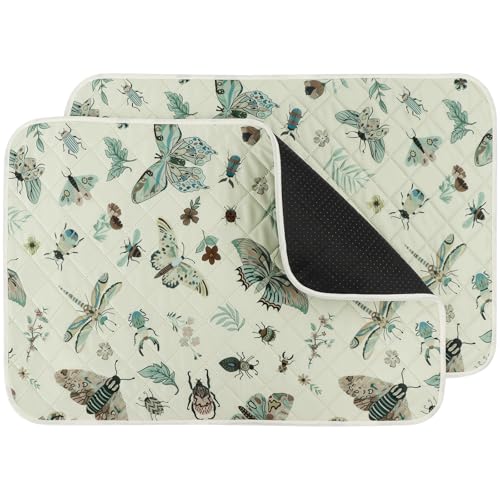 IEUUMLER 2PCS Empapadores para Perros Reutilizables, Entrenamiento Lavables para Cachorros, súper absorbentes,Alfombras Reutilizables para Gatos, Conejos EU014