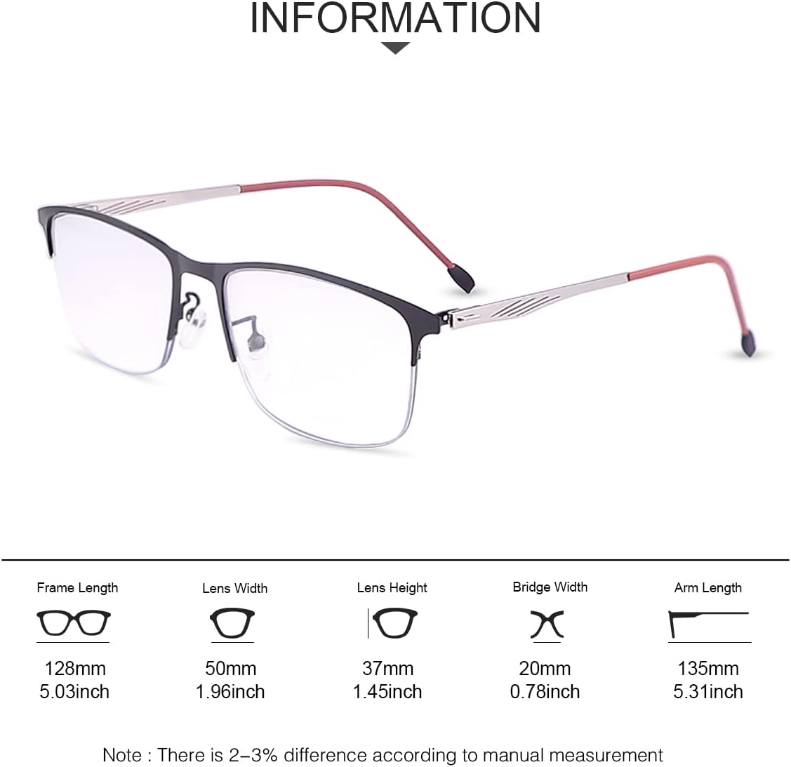 LJIMI Transition Photochromic Progressive Multifocus Reading Sunglasses UV Protection Sun Reader Blue Light Blocking Glasses - Image 5