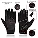 Rebz Wheelchair Gloves Disability Mobility Full Finger Breathable Non-Slip Material Good Grip Lightweight for Men and Women (Black, Extra Large)
