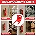 Fire Extinguisherl Mount Bracket – Wide Fork 1.0–1.4 inch (35.5mm), Fits Kidde / First Alert / Amerex 5–10 lb, Heavy-Duty Steel Fire Extinguisher Holder & Mounting Bracket for Wall – (2 Pack)