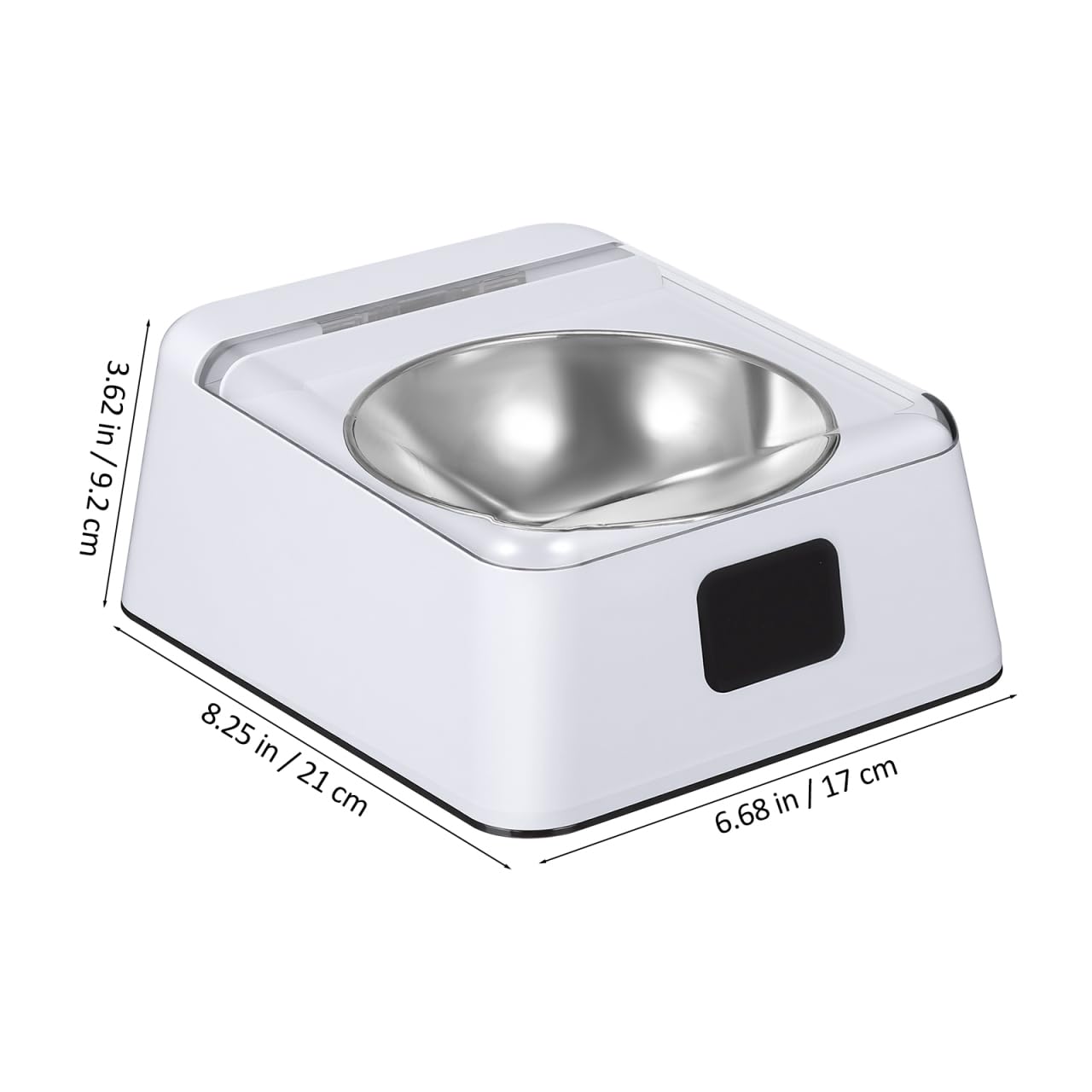 BESPORTBLE Automatischer Futterautomat Katze & Hund für Nass- & Trockenfutter, Sensor Futterspender öffnet Automatisch, Luftdicht gegen Gerüche & Insekten, Edelstahlnapf, Batteriebetrieben