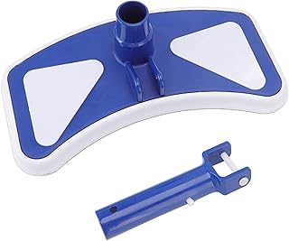 Cabeça de vácuo de borboleta ponderada para piscina, limpador de sucção para piscina, cabeça de vácuo de plástico para piscina com escova lateral para roda para parques aquáticos, lagos de peixes