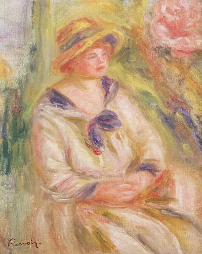 Art tableau portrait de femme Renoir de qualité musée en grand format toile