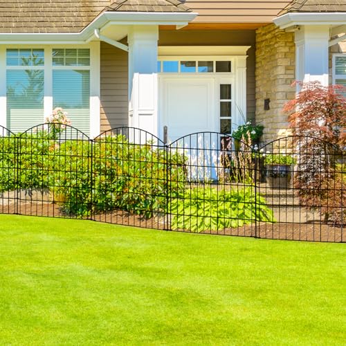 Thealyn Metal Garden Fence 32 inch H x 28 inch W (5 Panels, Total Length 11.6 ft) Rustproof No Dig Fence for Dog, Rabbits and Patio,Yard,Animal Barrier by Thealyn - Image 7