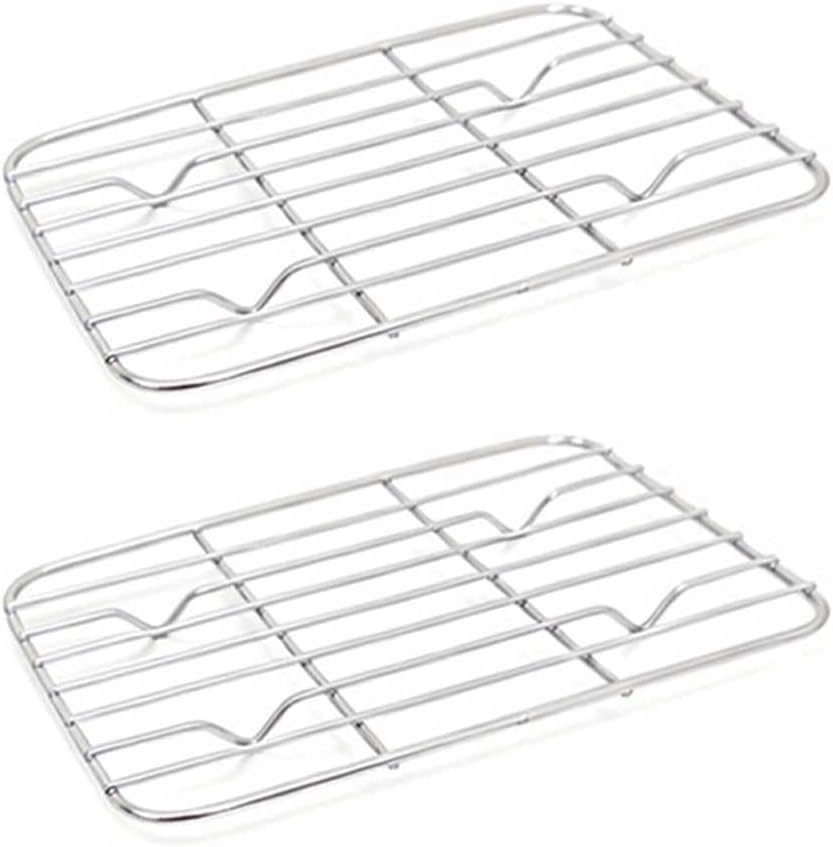 Rectangle Grill Rack Amazon.com: 2 Pcs Small Baking Rack Stainless Steel Wire Cooling Rack ...