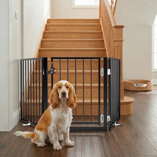 BFNN 60" Extra Wide Foldable Dog Gate