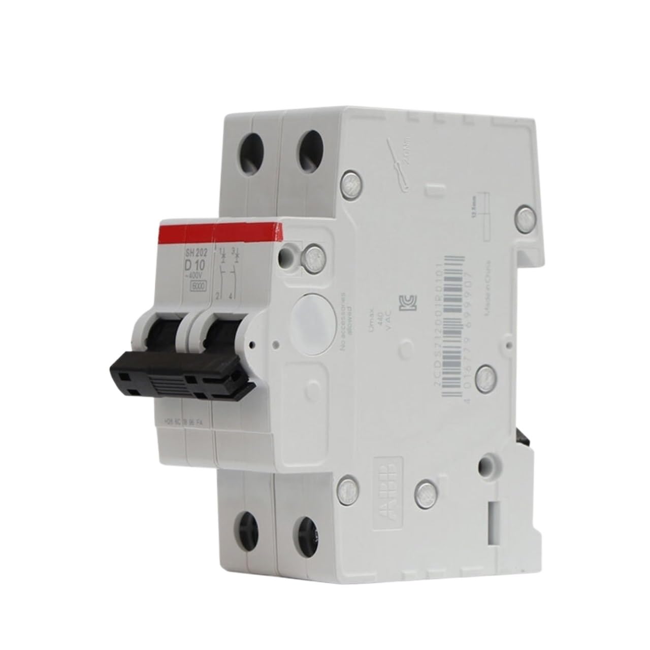 Disjoncteur miniature SH202 2P 50A pour moteur électrique