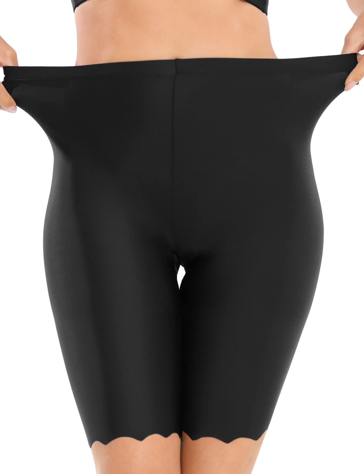 UMIPUBO Bragas Mujer Leggings Cortos Boxer Pantalones Cortas de Seguridad antirozaduras Bragas Pack de 3 Invisibles de Cintura Alta Shorts Pantalones