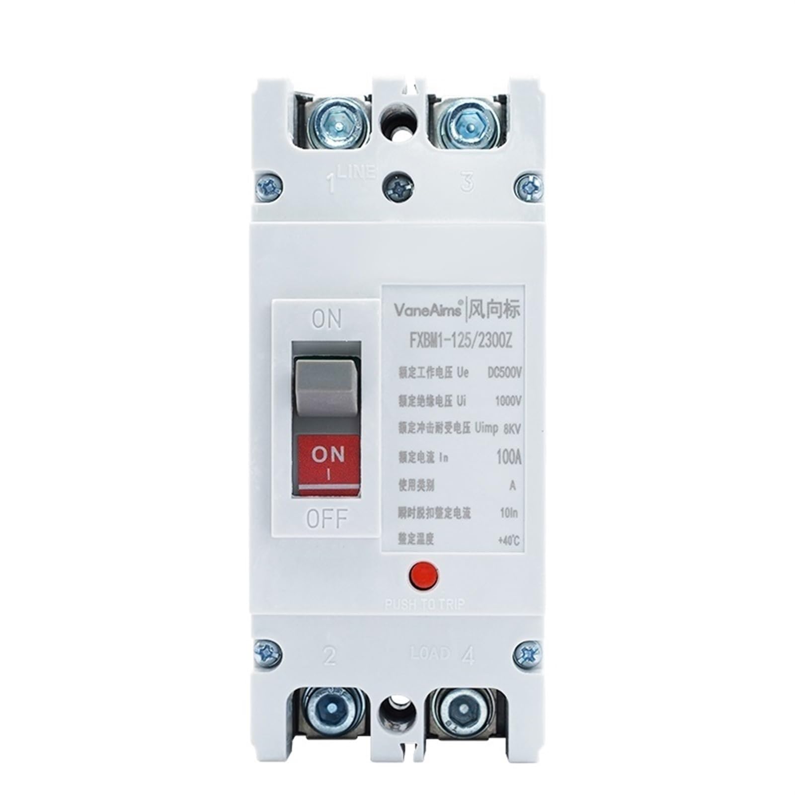 Interrupteur de protection contre les surcharges solaires et courts-circuits 500V