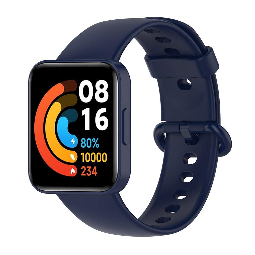 DKaony Soft Silicone Replacement Strap Compatible with Xiaomi Mi Lite/Redmi Watch 2