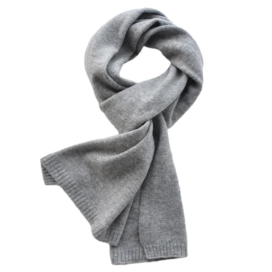 Dninmim Sciarpa da donna in lana sottile invernale a maglia solida scialle caldo sciarpe corte per bambini