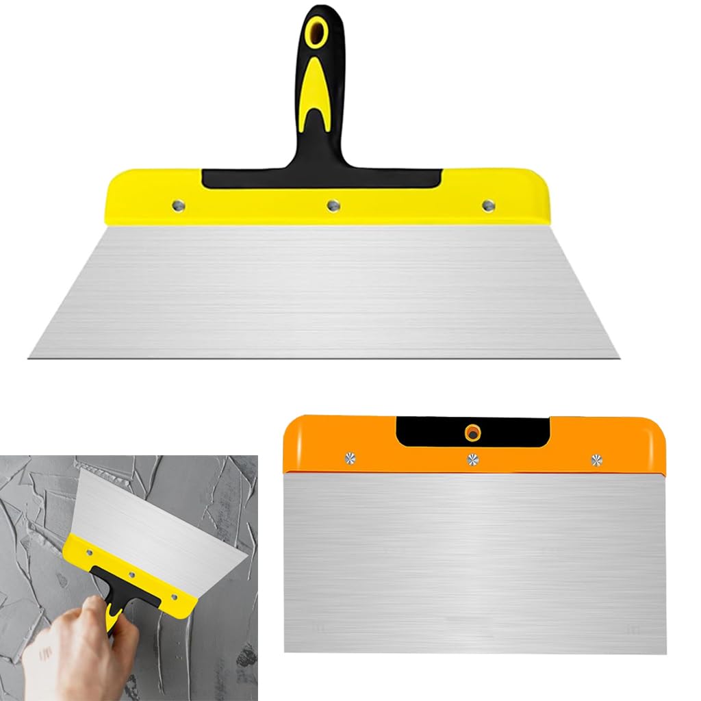Serplex® 2Pcs Steel Drywall Hand Tool Cleaning Scraper Putty Scraper 8 Inch Putty Scraper Tool Kit Wallpaper Scraper Paint Scraper Tool for Spreading Drywall Spackle & Mud, Taping, Scraping Paint (B0DHL3W4R6) Amazon Price History, Amazon Price Tracker