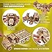 UGEARS Cargo Truck 3D Wooden Puzzles for Adults - Wooden Model Kits for Adults Cars Kits for Adult Puzzle Model Truck Kits Mechanical Models Brain Teaser, Hobby Set