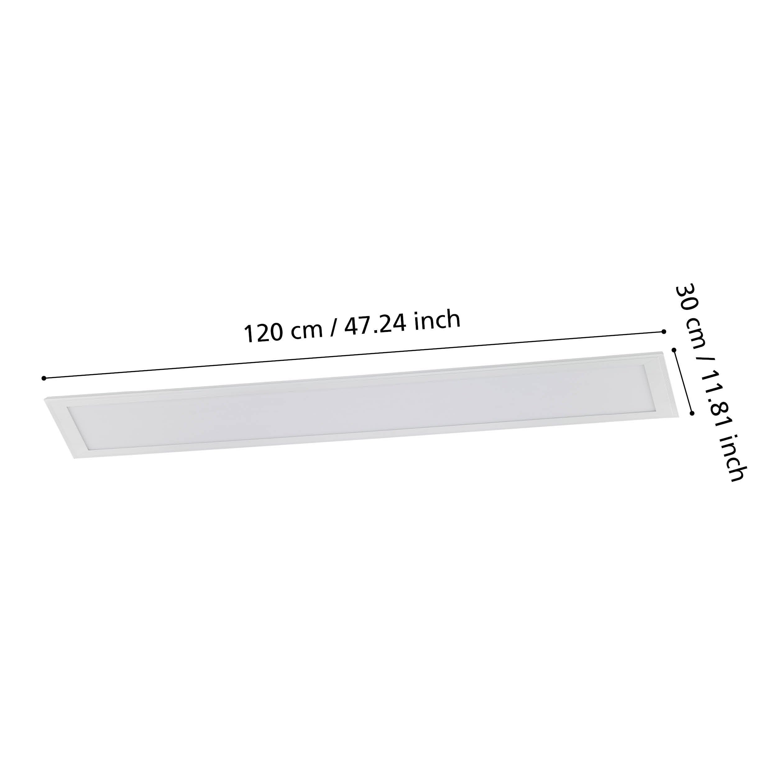 EGLO LED Deckenleuchte Salobrena 1, 1 flammige Deckenlampe, Wohnzimmerlampe