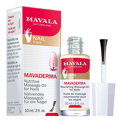 Mavala Mavaderma Nourishing Massage Oil for Nails, Nail Care, Nail Hardener, Cuticle Oil Nail Growth, Moisturizing & Healing Treatment for Cracked Nails & Rigid Cuticles, 0.33 Ounce Bottle