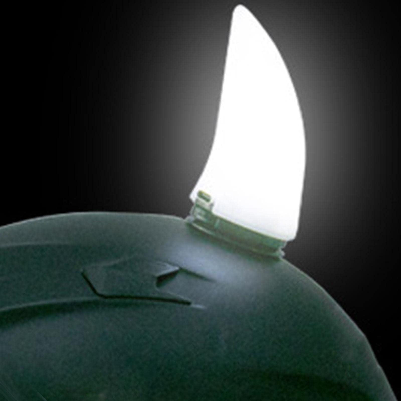 Luminoso Corno per Casco Ideale per Motociclisti, Nero