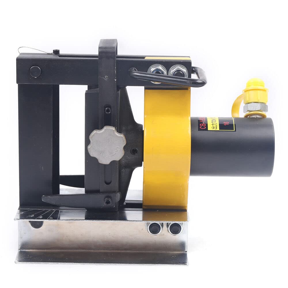 Máquina de doblado de tubos hidráulico de barra conductora 16T 150mm dispositivo de doblado de metal, para doblar materiales metálicos incluyendo cobre y serie de aluminio, para lectura de ángulos.