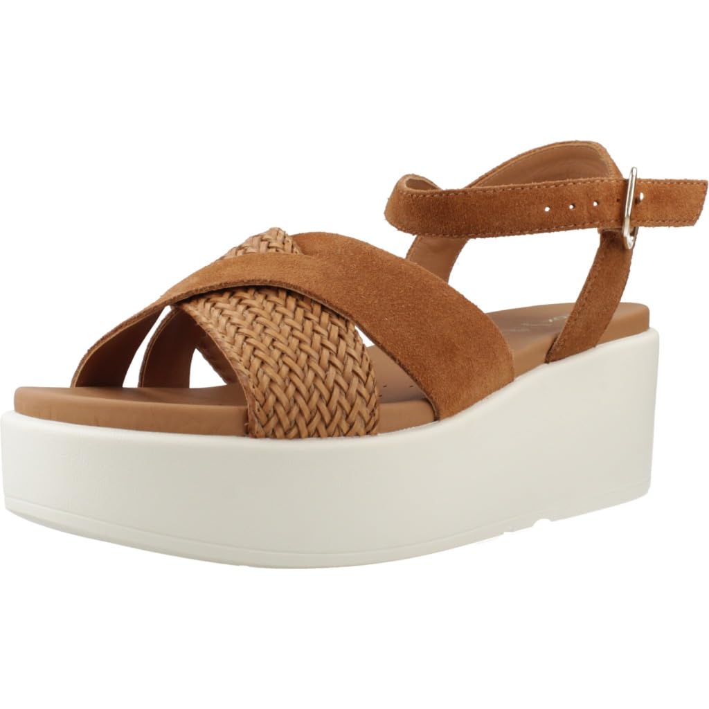 D XAND 2.2S B, Sandalia de cuña, Cognac · D55M1B00022