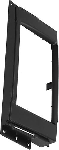 Miniatura 9 de Kit de tablero de instalación doble DIN, Fydun negro ABS 2 DIN audio estéreo Fascia panel de navegación Fascia marco estéreo para coche para Land