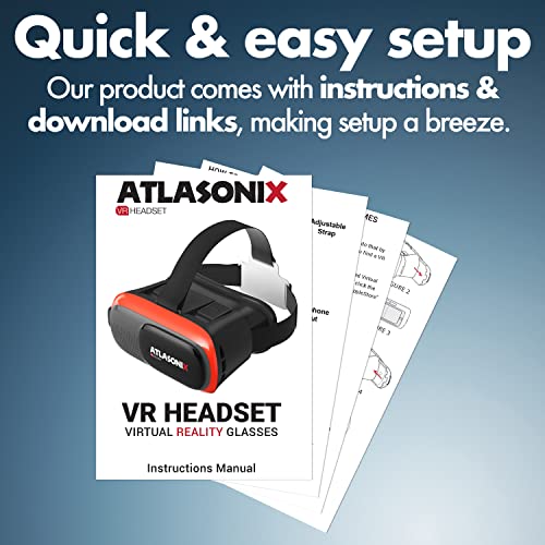 Vr Headset For Phone With Controller | Virtual Reality Game System Compatible With Iphone And Android | Virtual Reality Goggles W/Remote Control For Android | 3D Glasses For Kids And Adults #TOP3