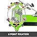 ZIJINGM Badminton Racket stringing Machine, Tennis stringing Machine, 6-Point Fixation, Racket Rotation/Anti-Slip stringing re-stringing Tool