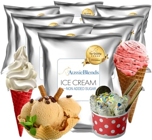AussieBlends No Added Sugar Ice Cream Mix 8-Pack, Imported
