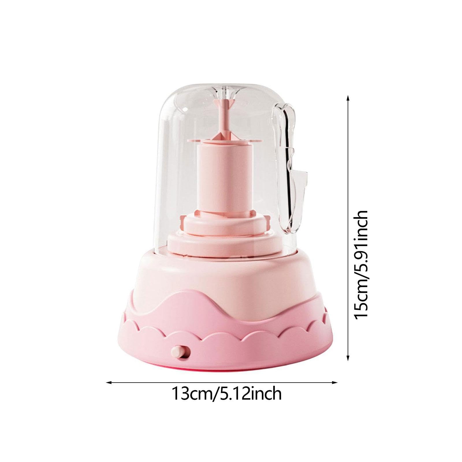 Elektrisches Töpferscheiben Set für Kinder, Töpfermaschine, DIY Bastelset für Anfänger, Künstleratelier Set, Porzellanscheibe, Pink 6 Ton
