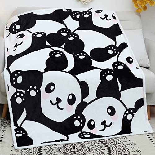 Jurllyshe Panda Throw Blanket Panda Plush Sherpa Fleece Blanket Panda Gifts For Girls Soft Warm Fuzzy Pandas Stuffed Animal Blankets For Kids Or Adults All Seasons (Cute Panda, 50 X 60 Inch) #TOP7