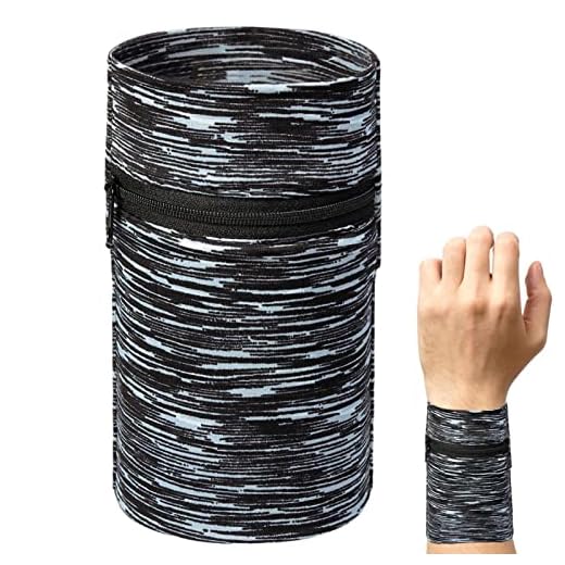 Bolsa de pulso para roupas esportivas, Carteira de Pulso Respirável Carteira de Corrida com Zíper, Carteira de pulso para viagens e esportes Carregue cartões de crédito, chaves e dinheiro com Nanyaciv