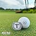 Ball Tatt – Golf Ball Stamp - Self-Inking Marker - Quick-Dry Permanent Marking Tool, No Leaks or Refills, Reusable with Monogram T Initial Golf Ball Marker - Ideal Gift for Golfers, Dads, Retirement