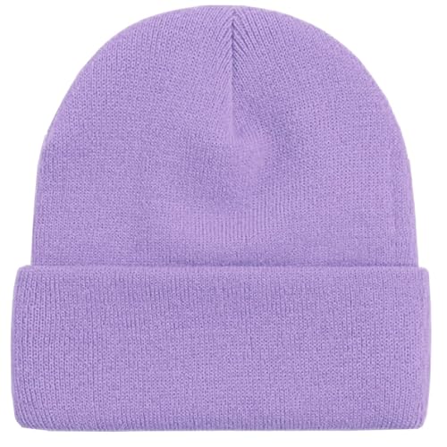 Image of ZOORON Beanie for Men Women Warm Winter Hat Unisex Soft Knit Cuffed Beanie