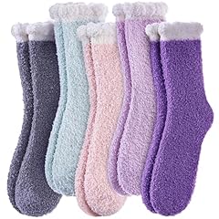 5 Pairs Mix Color Pink Purple