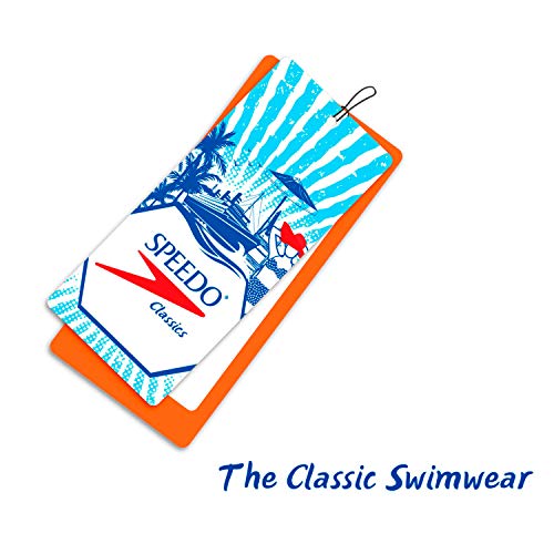 Speedo Maillot Vintage, M, Azul