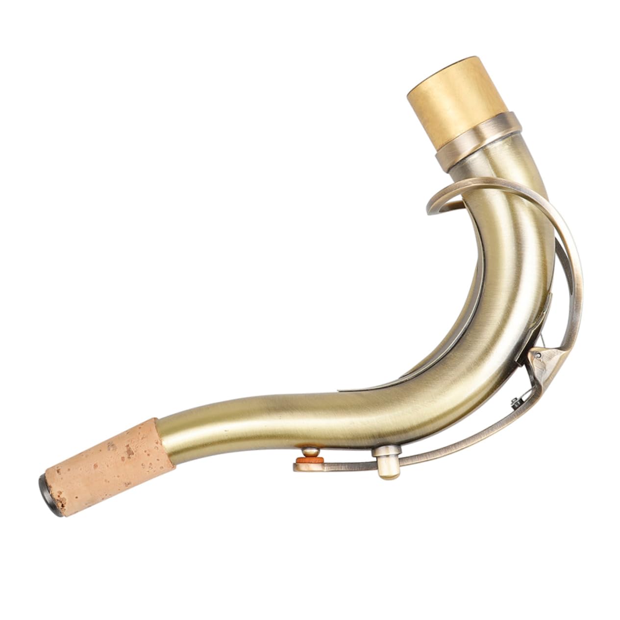 ERINGOGO Saxofón Curvado De Latón Cuello De Repuesto Para Saxofonistas Accesorio De Instrumento Musical Compatible Saxofones Altos Diseño Ergonómico Para Experiencia De Tocar Cómoda