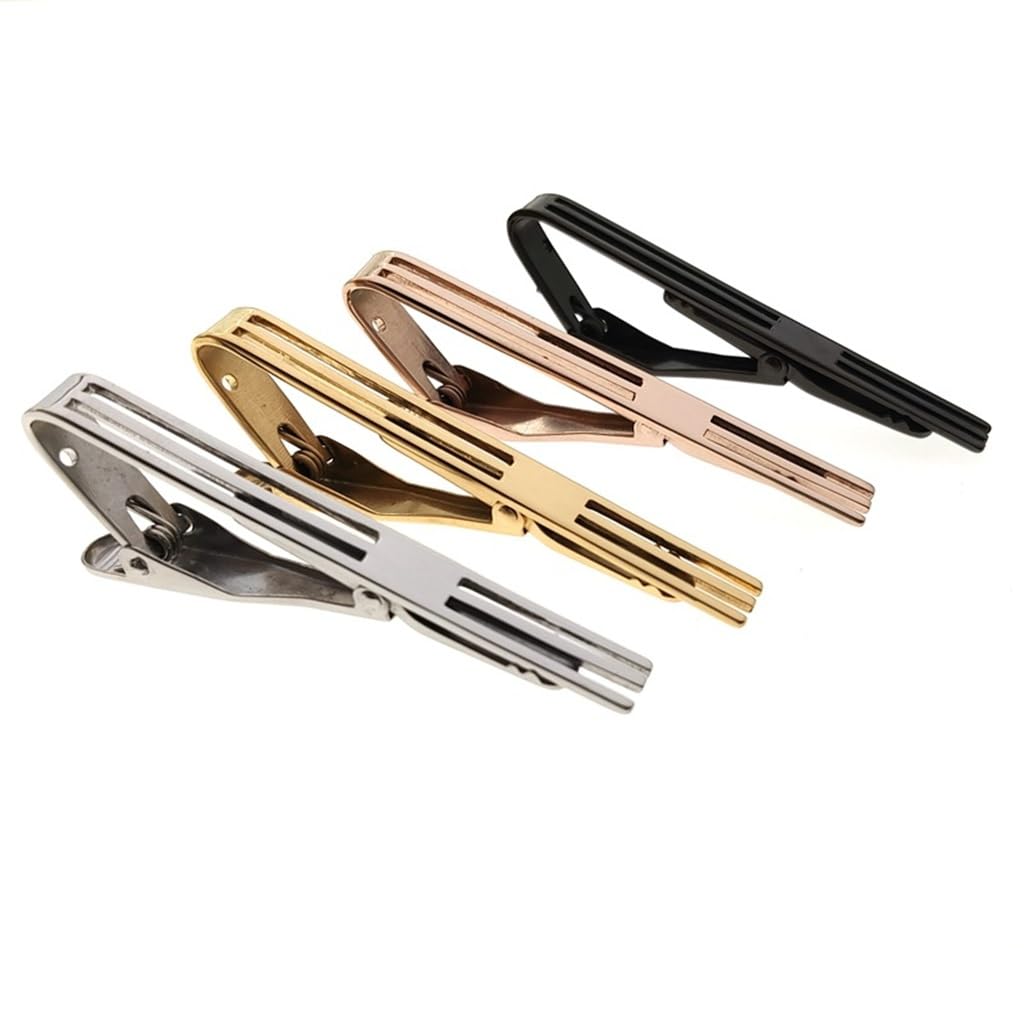 Fermacravatta in Acciaio Inossidabile Cavo, Accessori for Abbigliamento Personalizzati, Fermaglio in Metallo, for Colletto