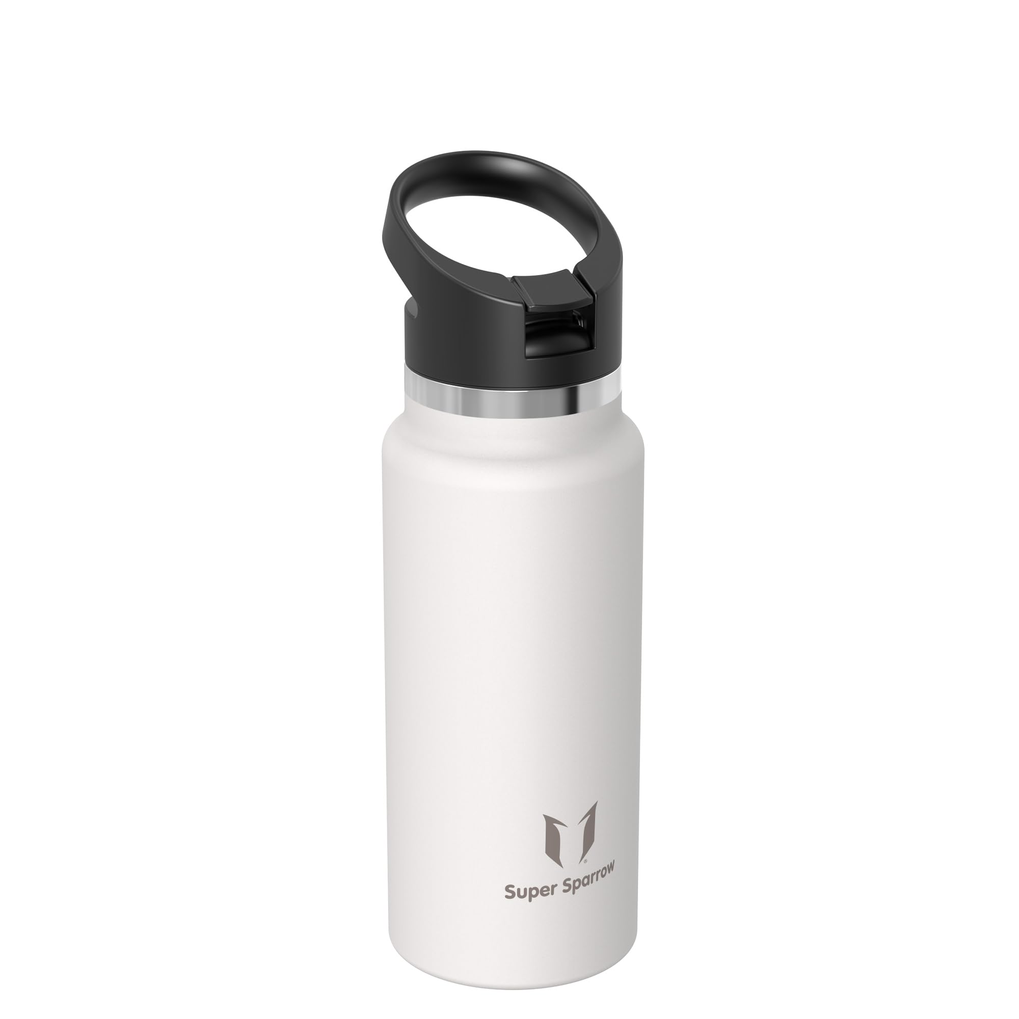 Super Sparrow Borraccia Termica - 500ml, 750ml, 1000ml, 1.2L, 1.5L- SwivelSip Inox Bottiglia - Senza BPA Borracce Termiche, Borraccia Ergonomica per Bambini, Sportiva, Bici, Campeggio, Palestra