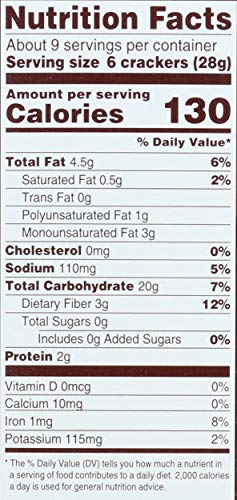 Image of Back to Nature Cracked Black Pepper Whole Wheat Crackers - Dairy Free, Non-GMO, Made with Whole Grain Wheat & Sea Salt, Delicious & Quality Snacks, 8.5 Ounce
