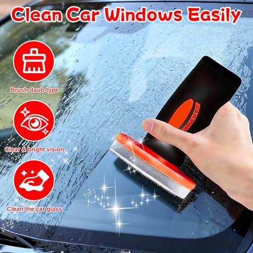 Oil Film Cleaning Brush, Handheld Glass Oil Film Remover, Q4 Glass Guard, Emulsion Cleaner for Car Window, Car Windshield Cleaning Brush, Ölfilm Entferner für Glasgriffe