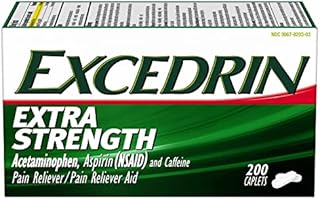 Excedrin Extra Strength Pain Relief Caplets For Headache Relief, Temporarily Relieves Minor Aches And Pains Due To Headache � 200 Count