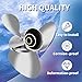 14 x 21 Upgrade Stainless Steel Boat Propeller Fit Suzuki Engines Outboard 50-140HP, 15 Spline Tooth RH, 3 Blades, NO.990C0-00610-21P