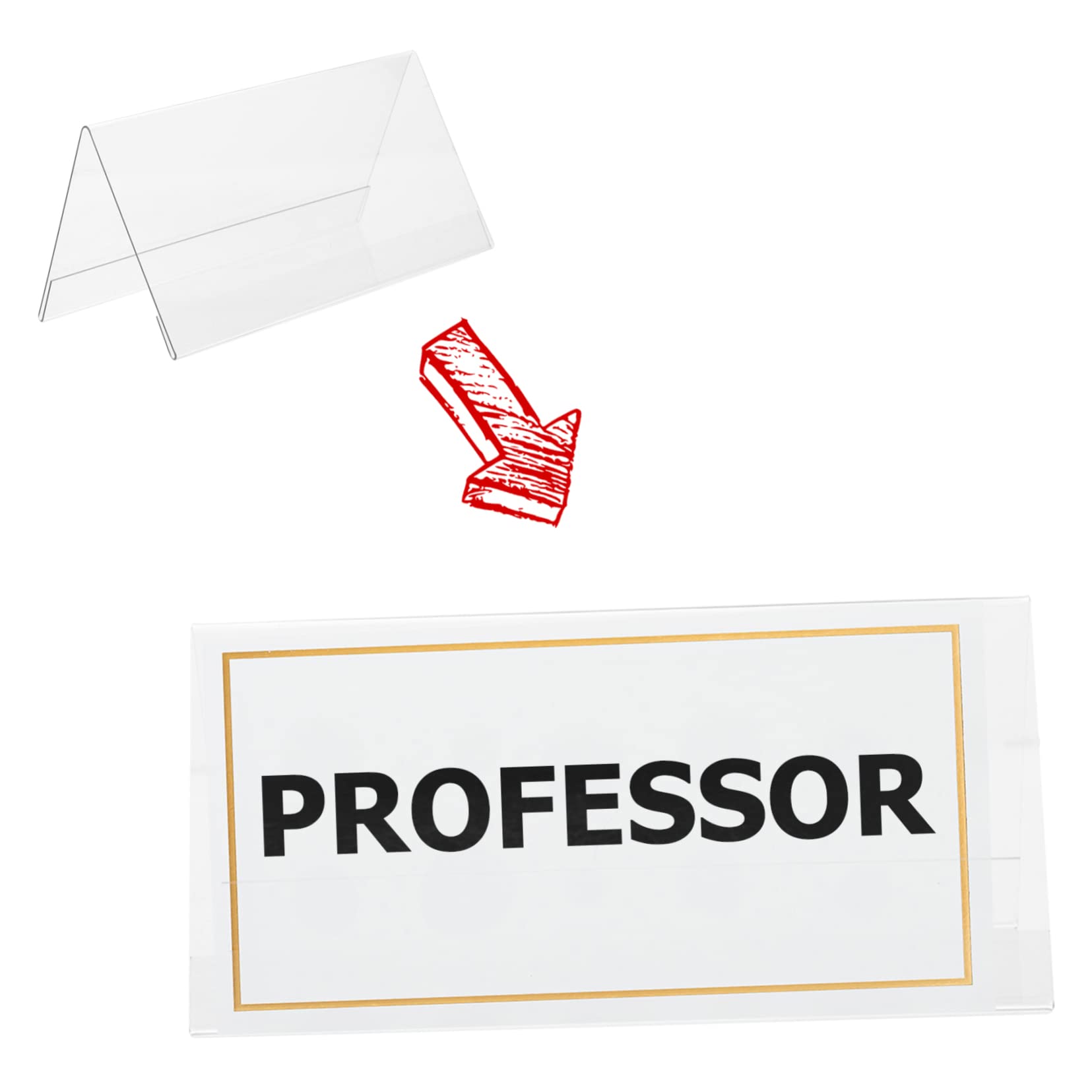 15pièces Support De Carte Acrylique Pour Événements Porte-étiquette Transparent Pour Noms Numéros De Table Et Menus Pour Mariages Fêtes Et Réceptions