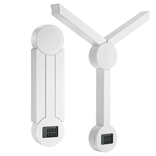 Báscula de alimentos plegable, báscula digital de cocina, pequeña escala compacta de alta precisión con pantalla LCD, báscula de alimentos portátil