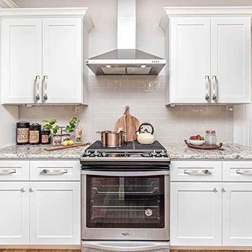 9BUILD 4 Inch 10 Pack Cabinet Handles Brushed Satin Nickel Pulls Hardware for Kitchen Cabinets Cupboards by 9BUILD - Image 5