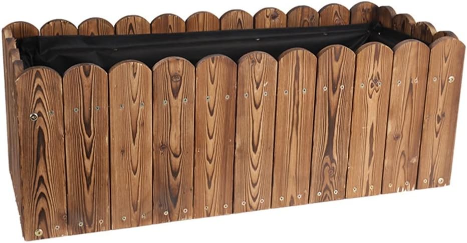 ZYYWX Huerto Urbano Cama De Jardín Elevada De Madera para Exteriores, Maceta para Balcón Y Patio con Orificios De Drenaje, Fácil De Instalar Y De Gran Capacidad De Carga (Size : 60x40x40cm)