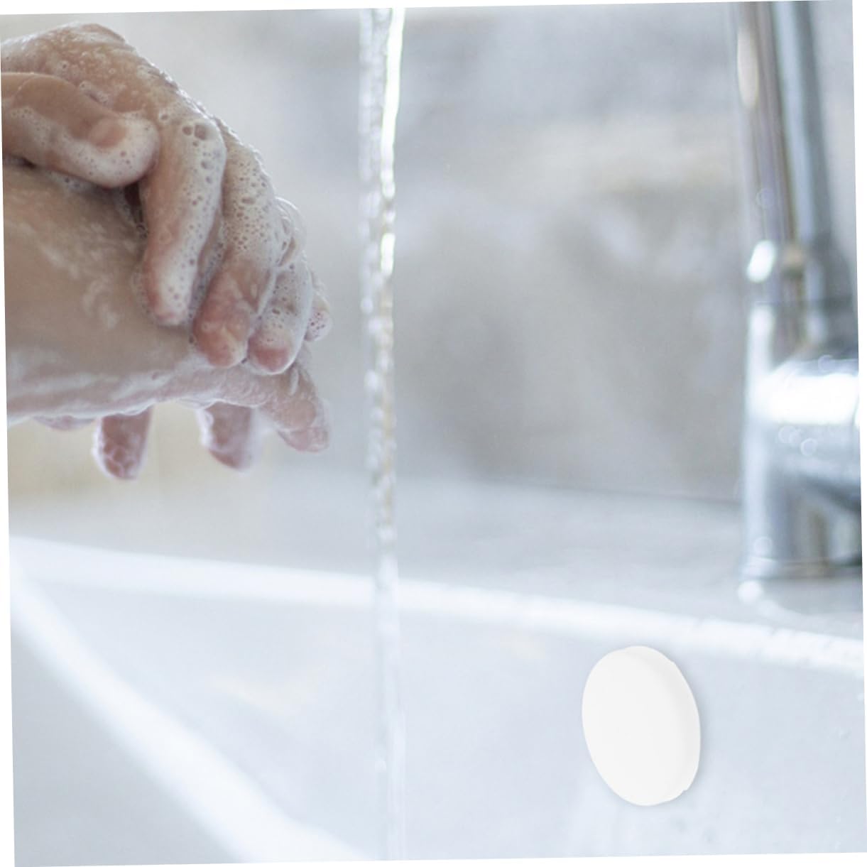 POPETPOP 100pcs Overflow Drain Round Caps Washbasin Overflow Drain Covers for Bathroom and Bathtub and Stylish Seal for Sinks Easy to Install