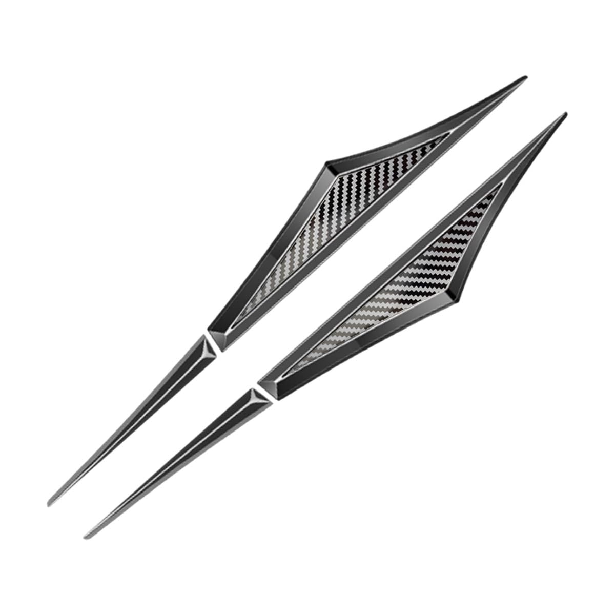 2 Pcs Automotive Blade Fender Side Emblem for Lamborghini Temerario 2025,3D Stereo Metal Stickers Sports Unique Appearance Fashion Personality Cool Eye Catching Vehicle Body Decoration