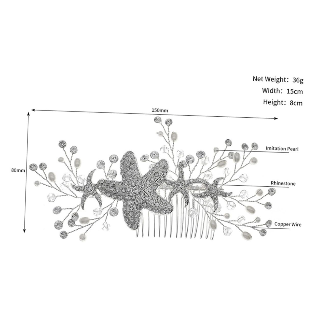 FOMIYES Lot de 3 Peignes à Cheveux Tendance en Strass pour Mariée Accessoire pour Enterrement de Vie de Jeune Fille de Jeune Fille