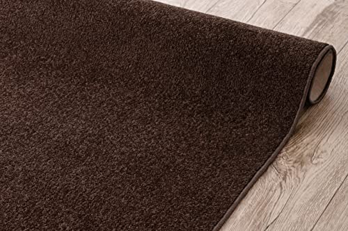 Alfombra de Pasillo Eton marrón 70x150 cm antirruido para suelo de madera 7